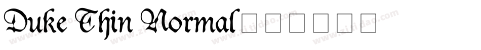 Duke Thin Normal字体转换